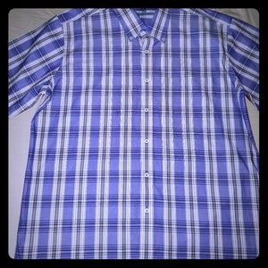 Alan Flusser Paid Button Down Mens Sz. XL